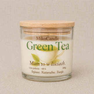 Świeca sojowa Green Tea 300g