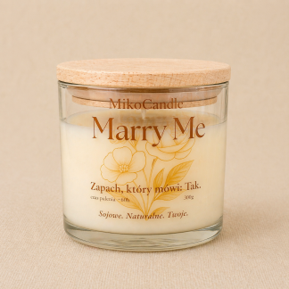 Świeca sojowa Marry Me 300g