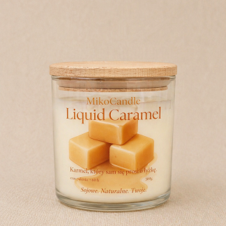 Świeca sojowa Liquid Caramel 300g