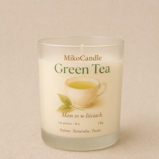 Świeca sojowa Green Tea 150g