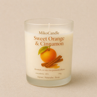 Świeca sojowa Sweet Orange & Cinnamon 150g