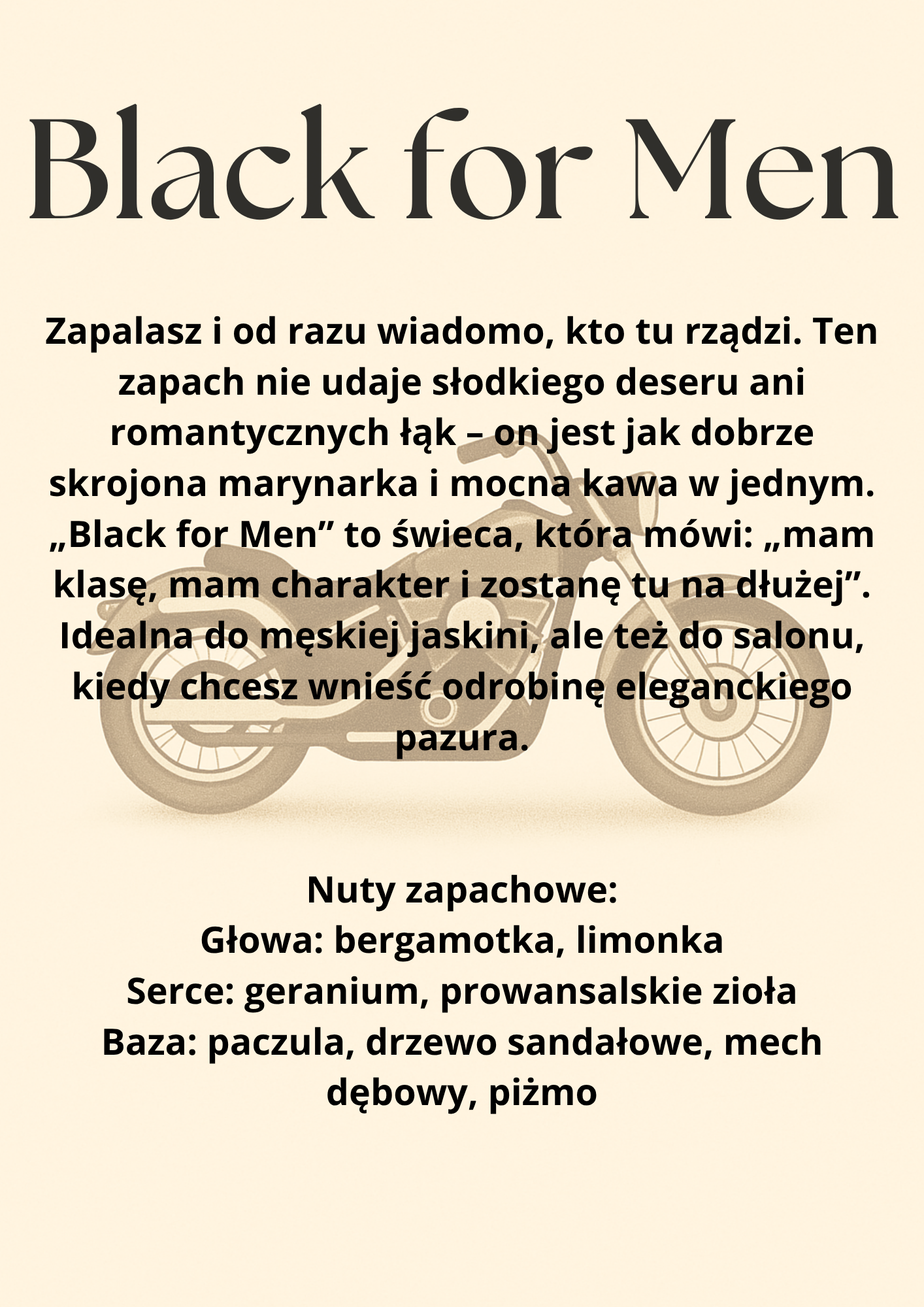 Woski sojowe kominkowe Black for men 100g - obrazek 3