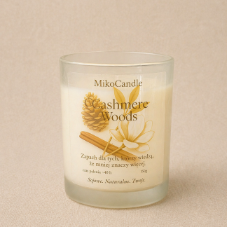 Świeca sojowa Cashmere Woods 150 g