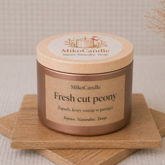 Woski sojowe kominkowe Fresh cut peony 65g