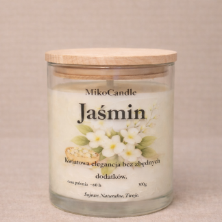 Świeca sojowa Jaśmin 300g