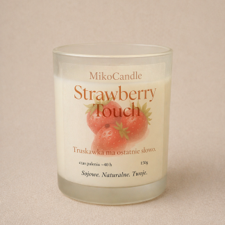 Świeca sojowa Strawberry Touch 150g