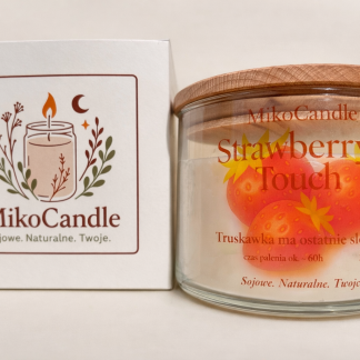 Świeca sojowa Strawberry Touch 300g