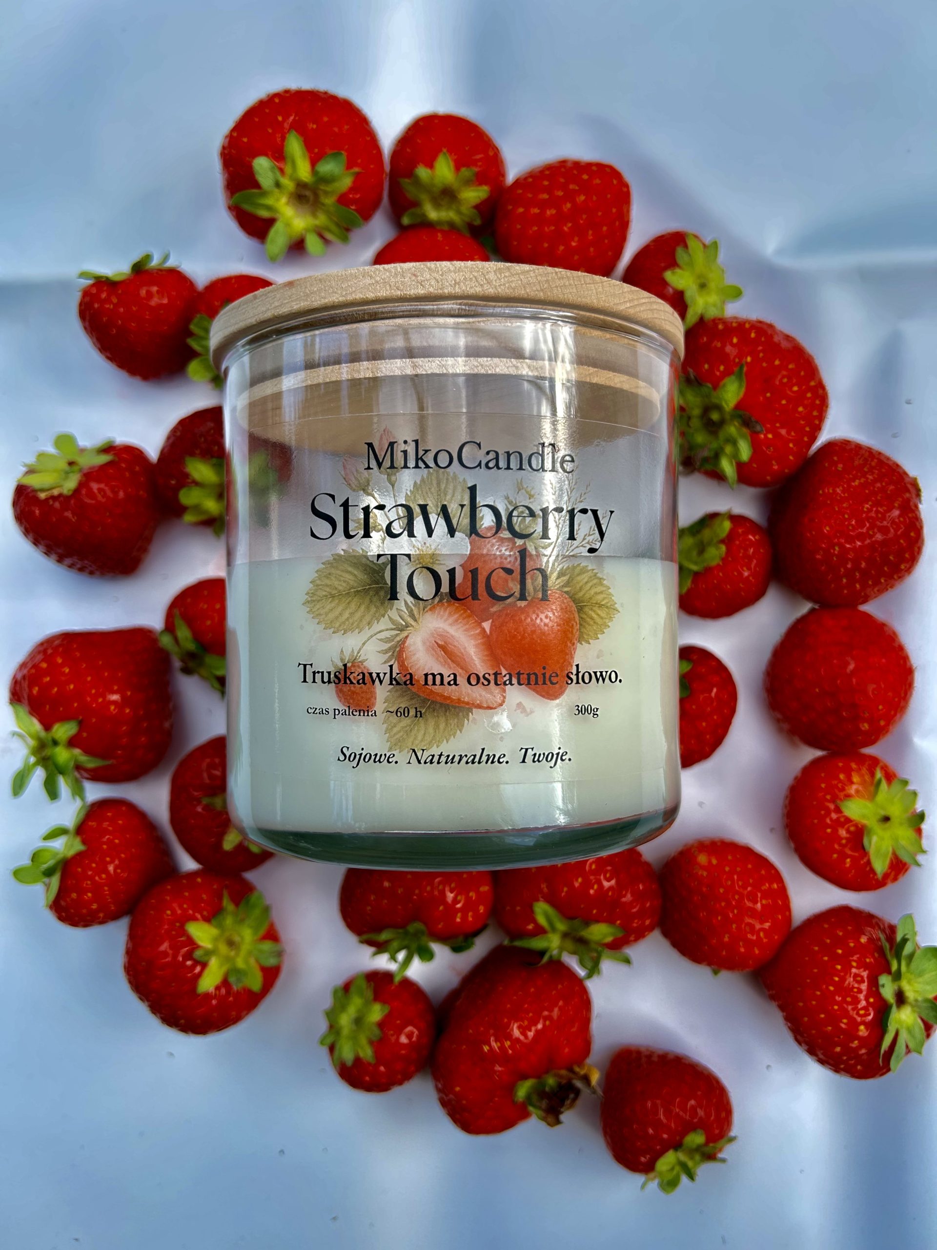 Świeca sojowa Strawberry Touch 300g - obrazek 2