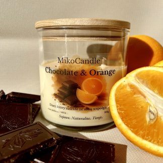 Świeca sojowa Chocolate & Orange 300g