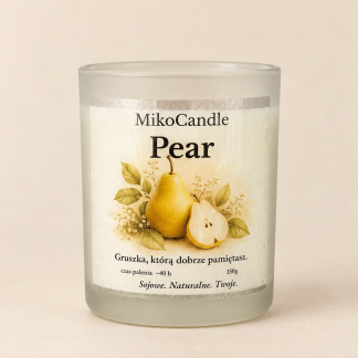 Świeca sojowa Pear 150g